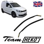 Front Wind Deflectors 2pc Set  TINTED HEKO for VW Caddy 2003 - 2020