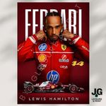 Lewis Hamilton Inspired Autograph Wall Art Poster - Formula One F1 A4 - A3 A2 A1