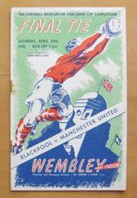 1948 FA Cup Final BLACKPOOL v MANCHESTER UNITED VG Condition Football Programme