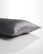 M&S 100% Mulberry Silk Pillow Case - Charcoal