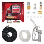 12V Wall Mounted Diesel Transfer Fuel Pump Kit 12V - With Fuel Meter