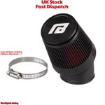 NIBBI Motorcycle Performance Air Filter Universal 48mm For Pit Dirt Bike Scooter