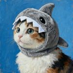 Funny Cat Shark Headdress Cartoon Soft Cat Decorative Hat Cute Warm Pet Costume