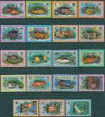 Tuvalu official 1981 SGO1-O19 Fish OFFICIAL ovpts set MNH