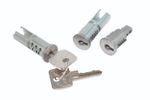 JAGUAR E-TYPE LOCK BARREL SET 3 PIECE WITH KEYS S1-2 FHC 1961-1971 BD11999/KF