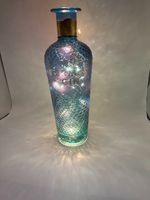 Blue Mermaid Gin Bottle Full Size beautiful bottle with fairy lights (empty)