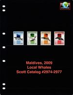 $7.25 Scott Value - 2009 MALDIVES Whales Indian Ocean CV MNH NH UMM