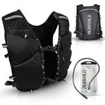 RUNWILD Running Vest with 1.5L Water Bladder | 12 Pockets | Adjustable Fit Size