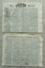 The Times and Morning Chronicle of London Newspaper 1700