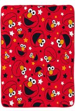 Sesame Street Fleece Blanket Elmo Design Super Soft Blanket Bed Throw