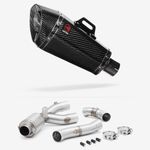 Lextek Slip-on Stainless Steel 210mm Exhaust for Yamaha MT-10 16-23