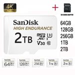 128GB 256GB 1TB 2TB Micro SD Card High Endurance SDXC Memory Card C10 U3 TF Card