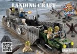 WW2 US D-Day Landing Craft Military Vehicle Building Blocks Toy Bricks Model Set