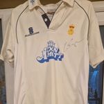 Derbyshire County Cricket Matchworn Chris Rogers Signed Shirt No COA. Free Post.