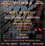✨Diablo 4✨Season 13✨All Diablo 4 Boost✨Power LVL & Mats & Runes & Boss Runs✨