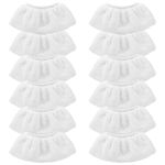 GAOHAN 12 Microfibre Steam Cleaning Cloths, Washable One Size, White