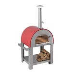 pizza oven wood fired Verona Alfresco Chef Red