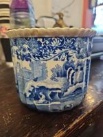 A Lovely Spode Blue Italian Planter / Pot / Jardiniere. Excellent.