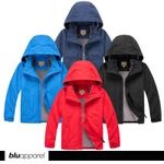 Kids Waterproof Fleece Lined Rain Jacket Walking School Nursery Coat Age 3 - 13