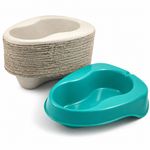 25 Disposable Pulp Cardboard 2L Bed Pan Liners with Plastic Support