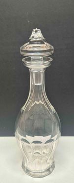 Vintage Waterford Cut Crystal Glass Decanter Signed Lidded