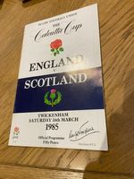 Rugby Programme - England v Scotland - 1985