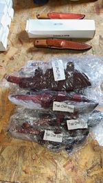 BPS Winchester hunting Knives Brown Leather Knife Sheath Belt Loop Full Coverage