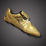 Sir Geoff Hurst Hand Signed Football Boot- 1966 Gold £49