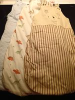 Baby Unisex Sleeping Bag Sleepsack X 3: 2 X 2.5tog,, 1 X 1 Tog 0-6 Months