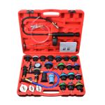 28pcs Radiator Pressure Tester Coolant Purge Refill Vacuum Cooling System Kit