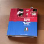 Wales V Italy 2026 Official Programme With Pin Badges Included