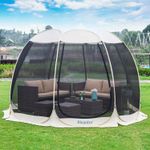 Pop up Mosquito Net Gazebo for 6 10 15 Persons with Side Mosquito Net Sun Shelte