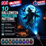 2026 Upgraded Halloween Projector, 10 Patterns Halloween themes 10