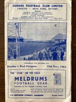 18/11/1964 European Cup Winners Cup Programme, Dundee v Real Zaragoza