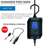 OXFORD 5000 OXIMISER PRO UK Battery Charger Motorcycle Motorbike Optimiser EL204