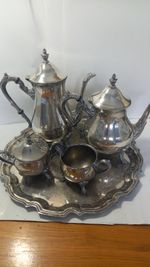 Vintage Tea Set Elegant 4 Piece + Server  Set