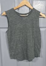Mango Basics Grey Marl Sleeveless Vest Top - Size XS