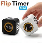 Pomodoro Timer Cube, Digital Productivity Timer, Pause & Resume, Silent, Vibrate