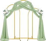 1/3X Wedding Arch Door Backdrop Stand Flower Display Frame Backdrop Metal Rack
