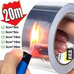 Aluminium Foil Tape Silver HVAC Duct Insulation Heat Resistant Self Adhesive