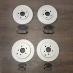 NEW NISSAN ELGRAND FRONT AND REAR DISCS AND PADS SET E51 ME51 2002-2010 F&B