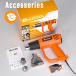 EmdTOOL Heat Gun - Hot Air Gun 2000W - Remove Paint, Varnish & Adhesives