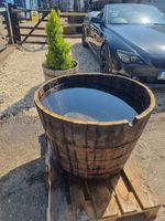 GIANT Watertight 100% GUARANTEED Oak Sherry half barrel planter patio MINI POND