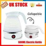 600ML Electric Kettle Camping Kettle Foldable Travel Kettle Silicone Portable UK
