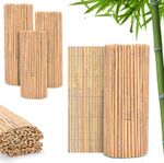 Bamboo Slat Fence Screen Roll Screening Fencing Privacy Sun Panel Garden Outdoor