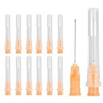 50 Pcs Dispensing Needle 25 Gauge 1", Stainless Steel Tips(Orange)