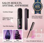 Portable Hair Straightener Brush Antiscald Hair Cordless Hair Straightener Brush