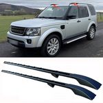 ROOF RAILS BAR RACK EXTENDED OEM STYLE FOR LAND ROVER DISCOVERY 3 & 4 L319 BLACK