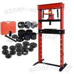 12 Ton Workshop Press Machine Hydraulic Bench + 23pc Wheel Drive Bearing Puller