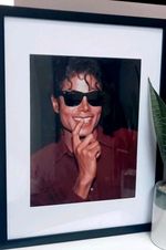 Michael Jackson Framed 10x8 Gloss Photo - Black Frame Wall Art - Brand New boxed